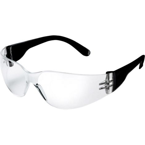 ELMAG Schutzbrille farblos schwarz & Logo PC2mm kratzfest & antifog 1 Stk. Pkg. - SB (1/2)
