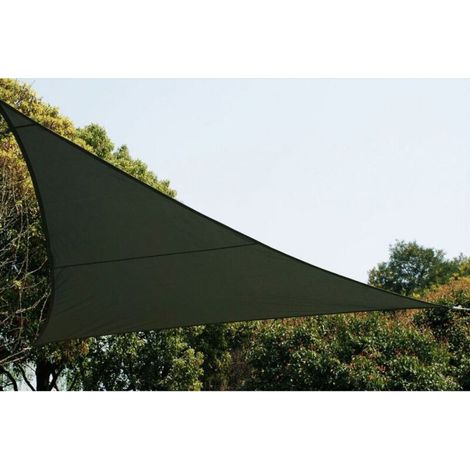 ACKERMAN – Toile solaire triangulaire 3 m en polyester 180 g/m², résistante à la décoloration, protection soleil et pluie légère (1/5)