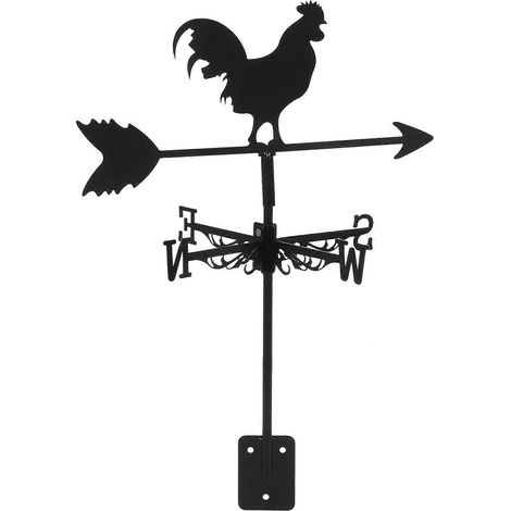 Girouette Coq Ornement Rétro Métal Girouette Outil de Mesure du Vent pour Jardin