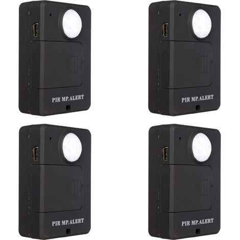 4X Mini GSM PIR Alarme DéTecteur de Mouvement Alarme Infrarouge Sans GSM Alarme Antivol DéTecteur de Mouvement avec Prise UE (1/5)