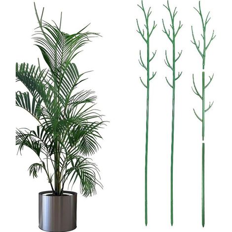 Lot de 3 Tuteur Supports pour Plantes Grimpantes et Fleurs Vert Aidez Vos Plantes à Pousser, Hauteur 100cm, Tuteurs Tomates Jardin, Pieux à Hortensias, Pivoines, vivaces et Plus (1/5)