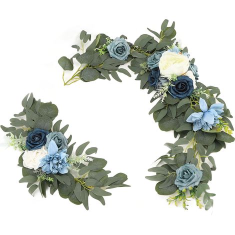 Ensemble de fleurs artificielles, arche de fleurs artificielles, décoration de mariage, bienvenue, réception, signalétique, décorations, cérémonie 18058-HL (1/5)
