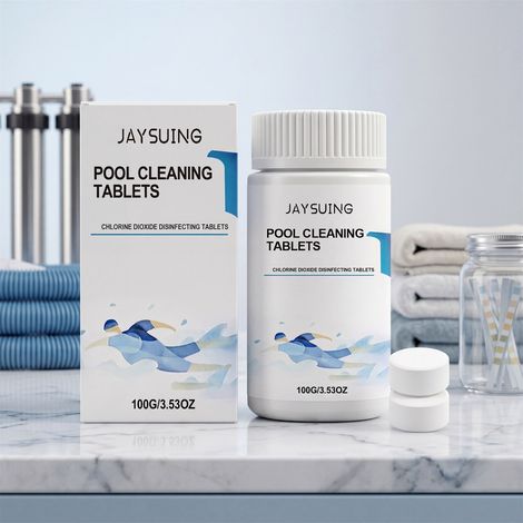 Pool cleaning sheets, quick-dissolving and easy-to-use for pool cleaning, stain removal, and everyday cleaning -- 100g -- BIEMMEDUE (1/5)