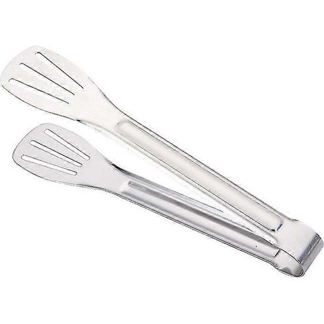 Pinces à barbecue, pinces de cuisine, sans silicone, accessoires pour barbecue (1 pièce, argent)-AquaForge