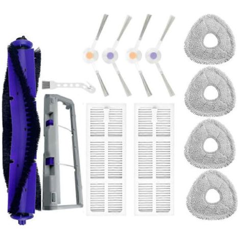 Brosse rotative, brosse lat��rale, lingettes de nettoyage, filtres de rechange pour aspirateur robot J3. Accessoires pour aspirateur robot J3.
