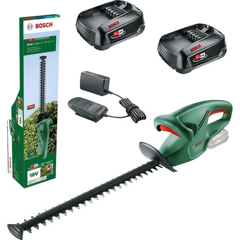 Bosch 0600849M00 52cm EasyHedgeCut 18V-52-13 18V Cordless + X2 1.5AH Battery kit (1/5)