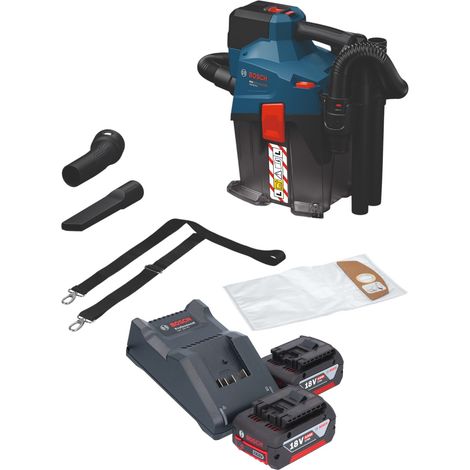 Bosch GAS 18V-6L S Akku Staubsauger 18 V 6 l Staubklasse L + 2x Akku 4,0 Ah + Ladegerät