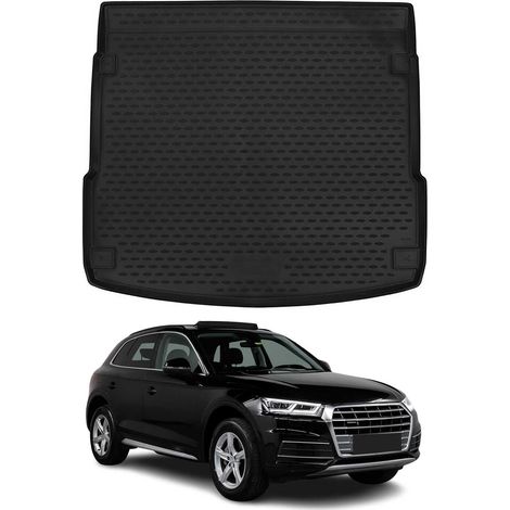 OMAC Tapis de Coffre Compatible avec Audi Q5 FY 2017-2024 en Caoutchouc TPE Noir 1Pcs