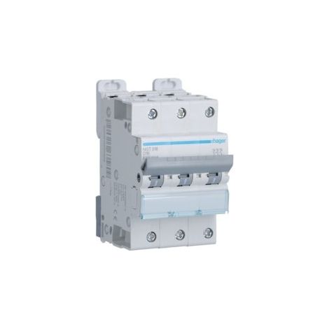 Disjoncteur 3P- sans neutre - 6-10kA - 16A - 3 modules - Courbe D - NGT316 - Hager