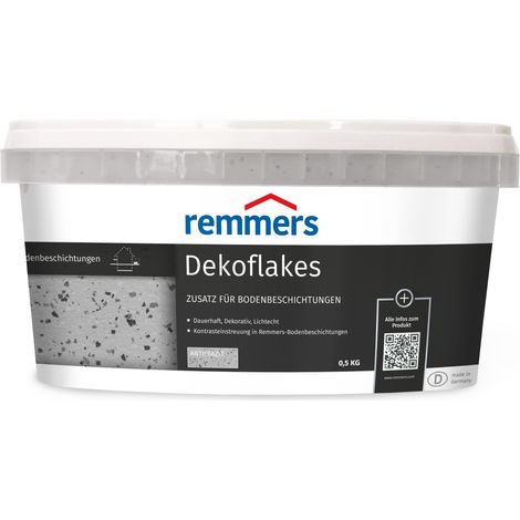 Remmers Dekoflakes, anthrazit, 0,5 Kilogramm, Farbzusatz, Dekoflocken, für Bodenfarben, dauerhaft, lichtecht, ein- oder mehrfarbig