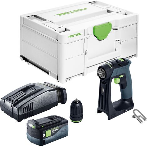 Trapano avvitatore a batteria Festool CXS 18-Basic 18 V 40 Nm brushless + 1x batteria ricaricabile 5,0 Ah + caricatore rapido + systainer