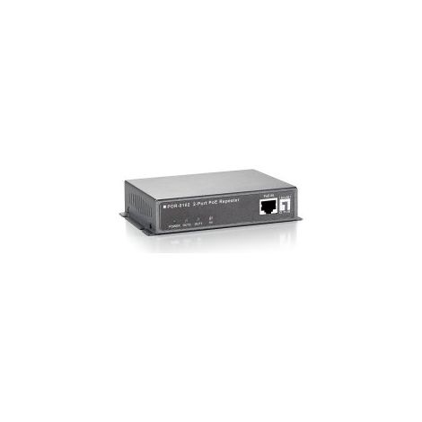 POE EXTENDER LEVEL ONE POR-0102 2 PUERTOS CONECTABLE EN CASCADA EXTIENDE 100m