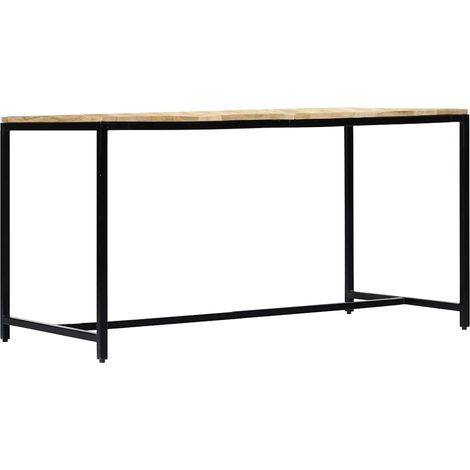 Maison Exclusive - Esstisch 140x70x75 cm Raues Mangoholz (1/5)