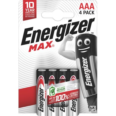Energizer PILA ALCALINA SERIE MAX MINISTILO 1,5V 4 PZ.