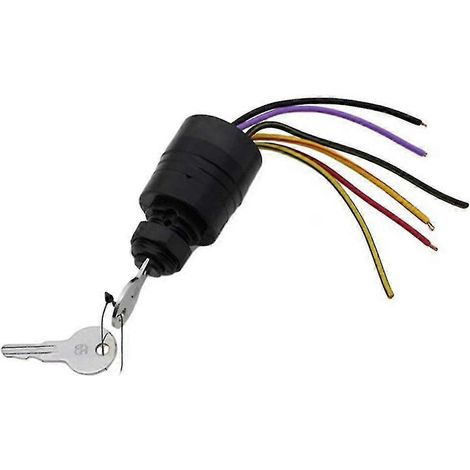 Interrupteur à clé d'allumage à 6 fils 87-88107 pour moteurs hors-bord Mercury - Accessoires pour bateaux - ZCL2302 (1/5)