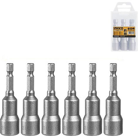 Set porta bit 6 pz magnetico Ingco Amn65061 (1/3)
