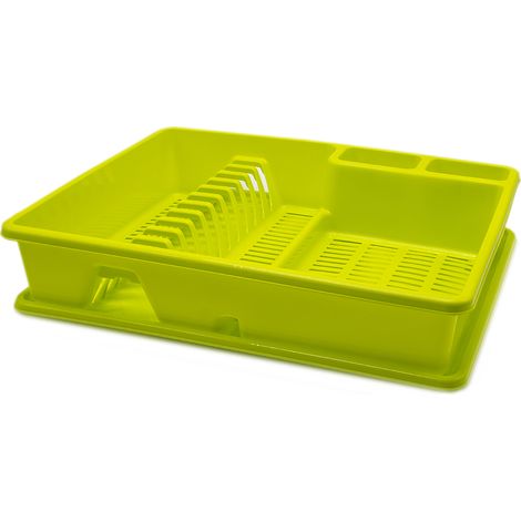 Escurreplato de plastico  Verde (1/4)