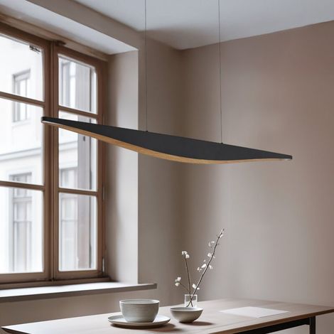 [NEUWERTIG] B-Ware Lucande Led Pendelleuchte Deckenlampe Led Lampe Schwarz 140 Cm Cct (1/2)