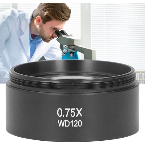 Lente di Barlow 0,75X 120mm per microscopio, oculare di ricambio M48. (1/5)