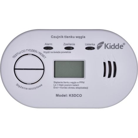 K5DCO KIDDE CARBON MONOXIDE AND CARBON MONOXIDE DETECTOR (1/5)