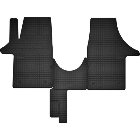 Alfombrillas de goma para la primera fila, para: furgoneta Volkswagen T6 (desde 2016 hasta -)