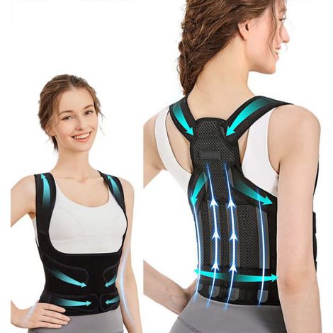 1 Ceinture Dorsale,86-96cm,Soutien Lombaire,Réglable,Homme Femme (1/5)