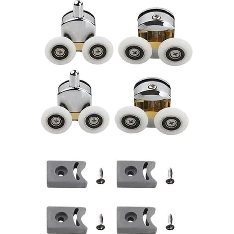 Roulettes pour porte de douche, douche 4/8 pièces en alliage (1/5)