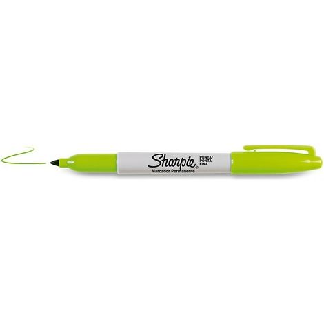 Fine Point marcador permanente Verde claro Punta fina
