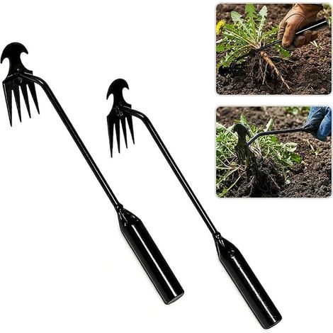 Steel Manganese Forged Weeder,Garden Weeding 4 Teeth (1/5)
