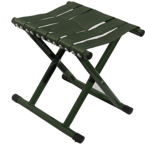 Siège de Pêche Léger Pliant, Tabouret Pliant Chaise Pliante D'extérieur, Tabouret de Barbecue Léger(Vert)