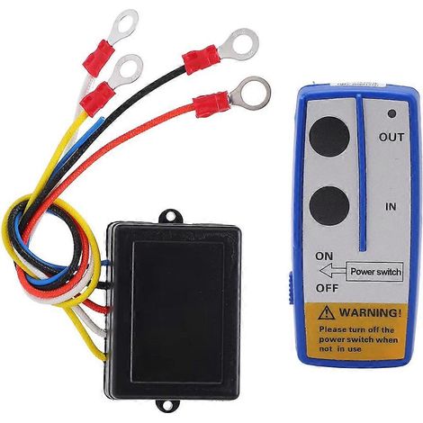 Kit de commande à distance sans fil universel pour treuil avec récepteur 12 V/24 V pour camions, jeeps, quads et SUV (1/5)