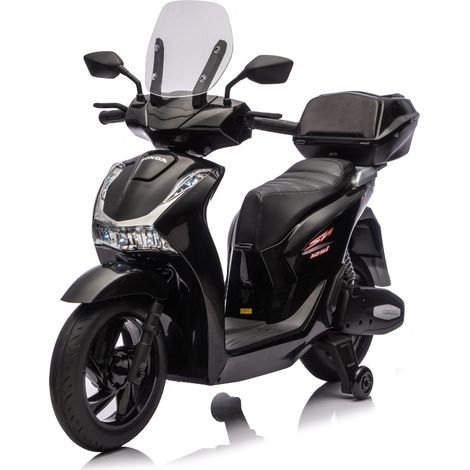 Moto Elettrica per Bambini 12V Scooter Nero Honda SH125 (1/5)