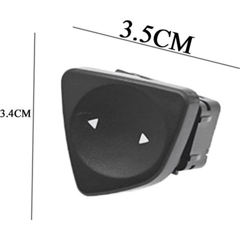 735482601 Interrupteur simple de lève-vitre électrique de voiture, adapté à la Fiat 500 de 2007, commande la montée et la descente d'une seule vitre.