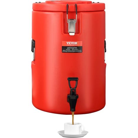 Distributeur de Boissons Isotherme 17,2L Distributeur d’Eau Chaude et Froide Non Électrique Inox Alimentaire Conservation 10H Conteneur Isotherme avec Robinet Portable pour Camping Restauration (1/5)