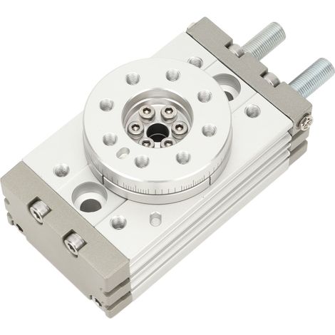 Vérin pneumatique rotatif réglable de 0 à 190°, en alliage d'aluminium haute résistance et étanche, 20 A (1/5)