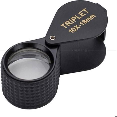 Loupe Bijoux - KZQ - 10x - 18 mm - Portable - Verre Achromatique (1/4)