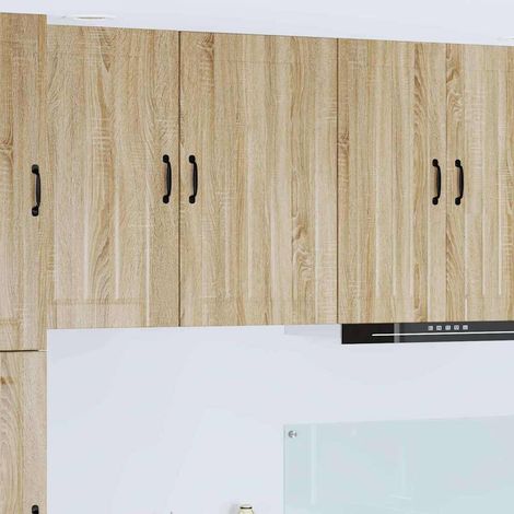 Wall Cabinet LUCCA Sonoma Oak 50 x 31 x 80 cm Engineered Wood vidaXL