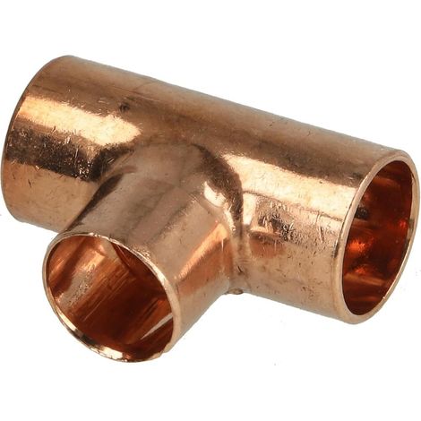 Raccord à braser cuivre té réduit 16 x 14 x 16 mm