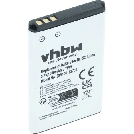 vhbw Akku Ersatz für Simvalley PX-3315-675 für Handy Smartphone Telefon (1000 mAh, 3,7 V, Li-Ion) (1/5)