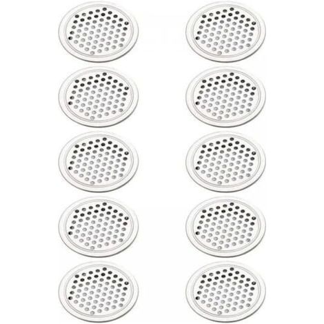 (53mm) 20 Pièces Grille Aeration Ronde Inox Grille de Ventilation Aeration Couvercle Cercle pour Armoire Placard Air évacué Grille d'évacuation Ventilation pour Cuisine Meubles Bouche Aération (1/5)