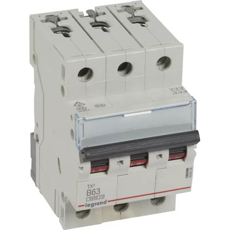 Legrand Leitungsschutzschalter Typ B grau 63A 6kA 440V (1/2)