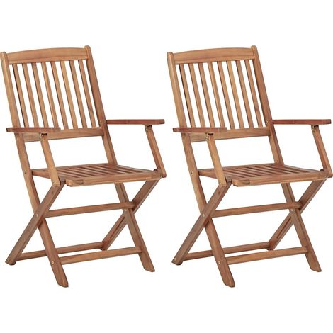 Maison Exclusive - Sillas plegables (2 unidades) con cojines, de (1/5)