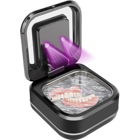 Nettoyeur à ultrasons pour appareils dentaires, appareil de nettoyage à ultrasons pour prothèses dentaires, protège dents, aligneurs et bijoux, 180 ml, nettoyeur à ultrasons portable pour la maison