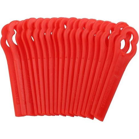 100 PCS Lames en Plastique de Rechange pour Coupe Bordure Faucheuse Lame De Découpe Machine Découpage Lames Moteur Pièces Kit pour FRT18A FRT18A1 Art 46155 FRT20A1 Accessoires (1/5)