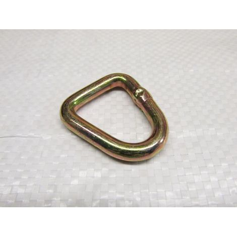 25MM Delta Link Zinc Plated 0.8 Ton (Secure Yellow Passivated Ratchet Lashing Fitting) (1/2)