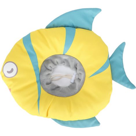 Collier de convalescence ajustable, étanche et en forme de poisson pour chats après une intervention chirurgicale (1/5)
