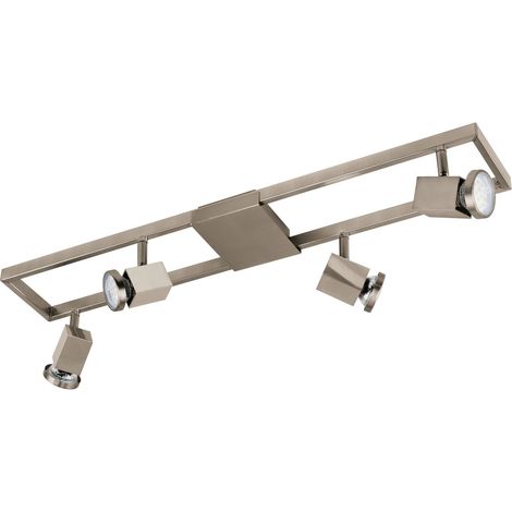 LED Plafonnier, lampe de plafond 4 feux, projecteurs en métal (1/5)