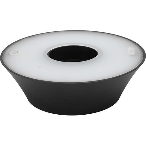 Lampe LED pour bouteille de vin, lampe de table sans fil innovante avec câble USB, idéale pour la décoration d'hôtels, restaurants et bars (noire). (1/5)