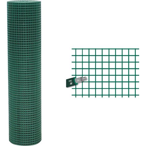 RETE ELETTROSALDATA PLASTIFICATA 12 x 12 Filo Ø mm. 1,2 - H. cm 50 x mt. 10 12 x 12 Filo Ø mm. 1,2 - H. cm 50 x mt. 10