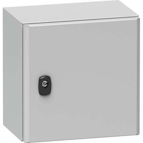 Cassa Spacial S3D + piastra di fondo 500X500X200 RAL7035 - NSYS3D5520P